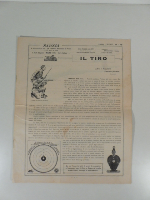Ravizza & Co. già fabbrica bresciana di armi. Il tiro